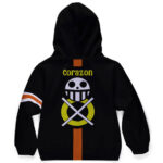 Rosinante Corazon Logo Black Kids Hoodie Jacket