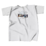 Sanji Black Leg Stealth Minimalist Skull T-shirt