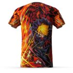 Sanji Stealth Black Raid Suit Flame Artwork Tees