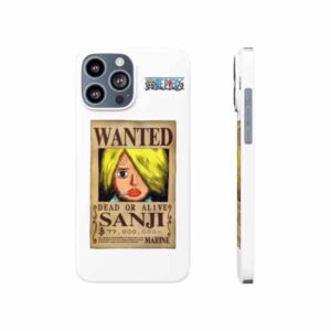 Sanji Wanted Poster One Piece Logo White iPhone 13 Case