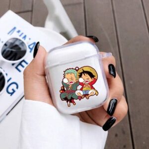 Sleeping Zoro And Luffy Caricature AirPods Case