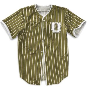 Sogeking Usopp Striped Moss Green Baseball Uniform