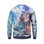 South Blue Admiral Kuzan Aokiji Artwork Crewneck Sweatshirt