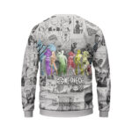 Straw Hat Crews Silhouette Manga Panel Art Sweatshirt