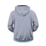 Straw Hat Helmsman Jinbe Logo Pattern Cool Zip Up Hoodie