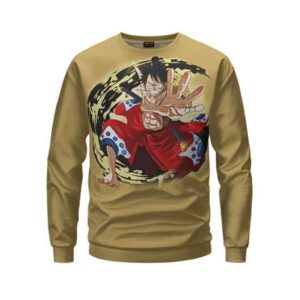 Straw Hat Monkey D. Luffy Wano Country Arc Awesome Sweater