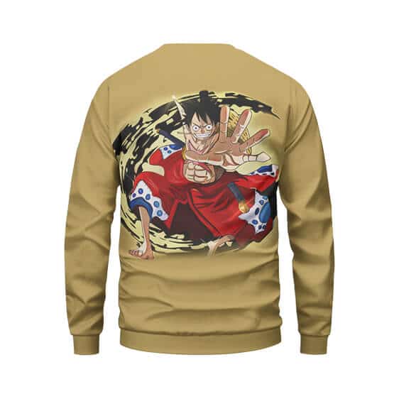 Straw Hat Monkey D. Luffy Wano Country Arc Awesome Sweater