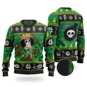 Straw Hat Musician Brook Ugly Xmas Sweater