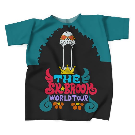 Straw Hat Musician Brook World Tour Band Shirt