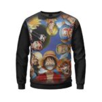 Straw Hat Pirate Crews Euphoric Aura Crewneck Sweatshirt
