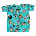 Straw Hat Pirate Members Jolly Roger Icons Tees