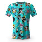 Straw Hat Pirate Members Jolly Roger Icons Tees