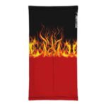 Straw Hat Pirate Members Logo Fiery Design Neck Warmer