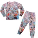 Straw Hat Pirates Fish-Man Island Arc Artwork Nightwear Set