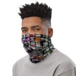 Straw Hat Pirates Image Collage Vibrant Pattern Tube Mask