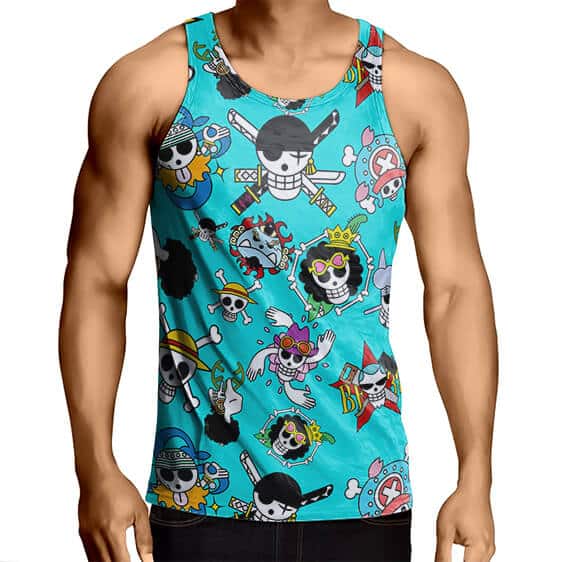 Straw Hat Pirates Jolly Roger Icons Art Tank Top
