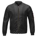 Straw Hat Pirates Jolly Roger Pattern Black Bomber Jacket