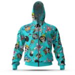 Straw Hat Pirates Jolly Rogers Pattern Zip Hoodie