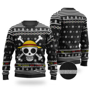 Straw Hat Pirates Logo Ugly Christmas Sweatshirt