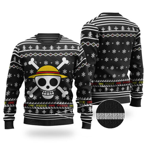 Straw Hat Pirates Logo Ugly Christmas Sweatshirt