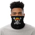 Straw Hat Pirates Logo With Japanese Kanji Neck Warmer