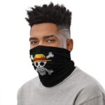 Straw Hat Pirates Logo With Japanese Kanji Neck Warmer