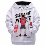 Straw Hat Pirates Modern Luffy White Kids Hoodie