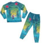 Straw Hat Pirates Ship Thousand Sunny Retro Art Pajamas Set