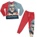 Straw Hat Pirates Shipwright Franky Hope Art Nightwear Set