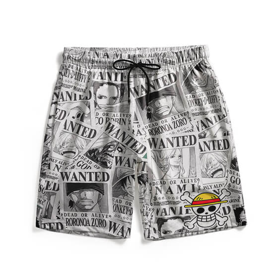 Straw Hat Pirates Wanted Poster Art Board Shorts