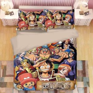 Straw Hat Thousand Sunny Pirate Ship Ace & Shanks Bed Set