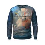 Straw Hat Thousand Sunny Sailing Ship Crewneck Sweater