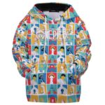 Straw Hats Crew Retro Pattern Children's Hoodie