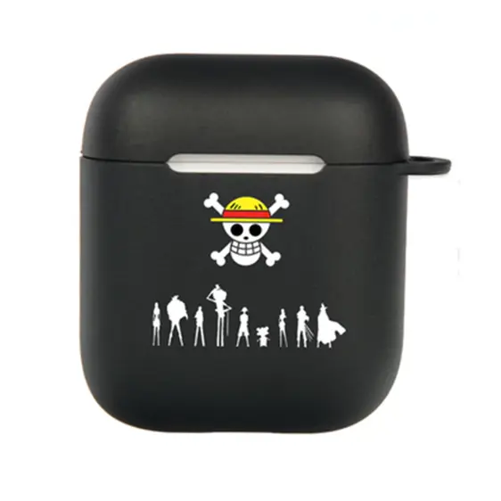 Straw Hats Silhouette Art AirPods Protective Case