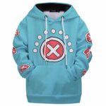 Tony Tony Chopper Blue Outfit Kids Hoodie Jacket