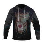 Trafalgar Law Devil Fruit Card Art Badass One Piece Hoodie
