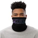 Vibrant One Piece Minimalist Logo Black Neck Warmer
