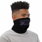 Vibrant One Piece Minimalist Logo Black Neck Warmer