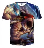 WhiteBeard Edward Newgate Fighting Super Cool T-shirt