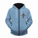 Whitebeard Pirates Edward Newgate Badass Zipper Hoodie