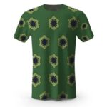 Zoro Kimono Haori Wano Arc Pattern Green Tees