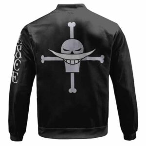 Ace Iconic Tattoo & Whitebeard Pirates Black Kids Jacket