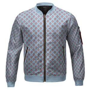 Light Blue Jinbe’s Knight of the Sea Patterned Kids Bomber Jacket