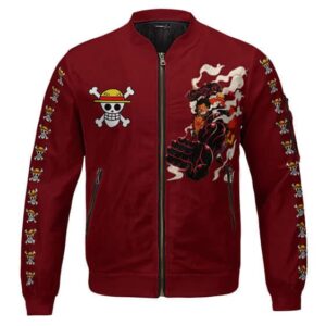 Monkey D. Luffy Gear Fourth Kids Red Bomber Jacket