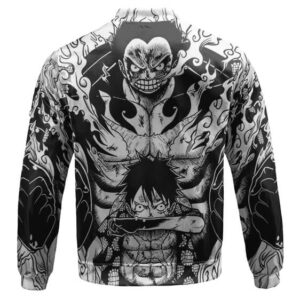 One Piece Luffy 4th Gear Manga Art Kids Bomber Jacket