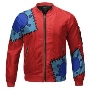 One Piece Monkey D. Luffy Wano Arc Red Kids Bomber Jacket