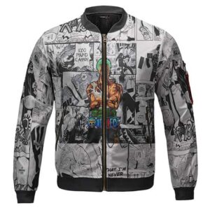 One Piece Roronoa Zoro Manga Art Kids Jacket