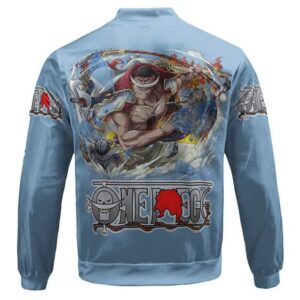 One Piece Whitebeard Epic Battle Art Kids Bomber Jacket