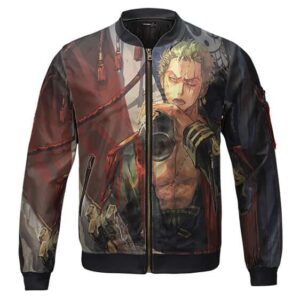 One Piece Zoro and Sanji Art Kids Bomber Jacket