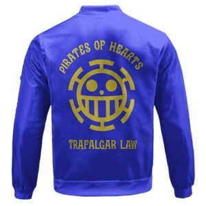 Trafalgar Law Pirates of Hearts Kids Blue Bomber Jacket